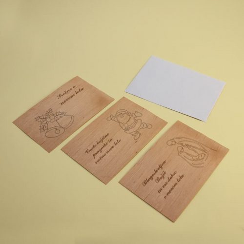 Lesene voščilnice skupaj